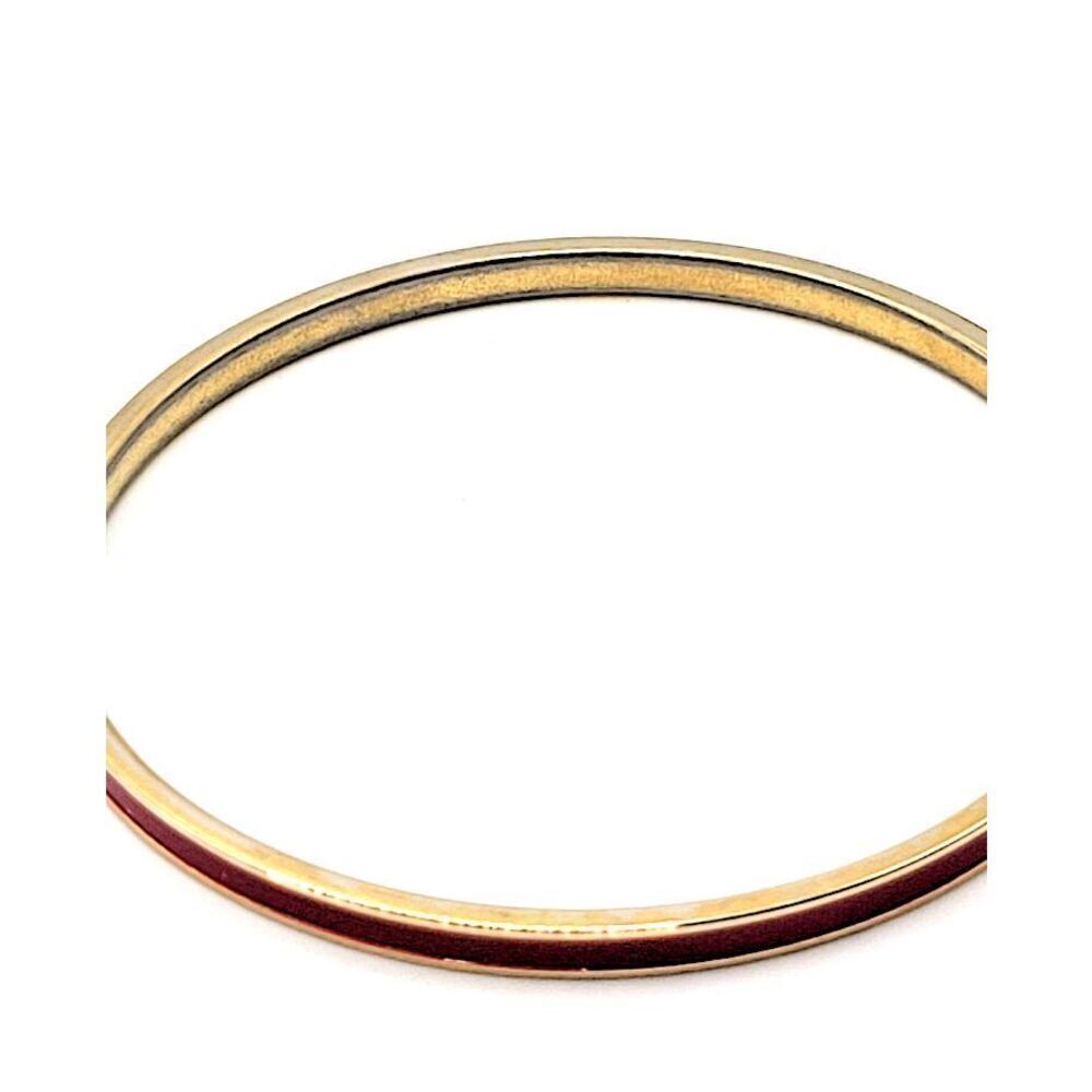 Monet Red Enamel Bracelet 2.5in dia